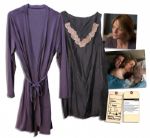 Jodie Foster Screen-Worn Silk Nightgown & Robe From Her Directorial Endeavor The Beaver
