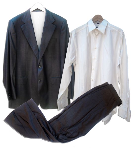 Bruce Willis Screen-Worn Hugo Boss Suit & Barney's Shirt From ''Lucky Number Slevin''