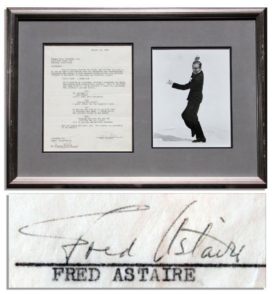 Fred Astaire Writes an Utterly Charming ''Script'', Granting Warner Brothers Permission to Use His Name in ''Lullaby Of Broadway''