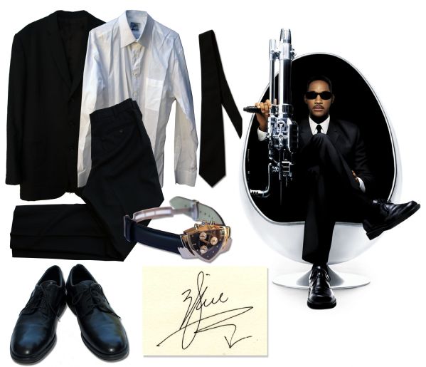 Will Smith Screen-Worn Iconic Black Suit From ''Men In Black 3'' -- With LOA Signed by Will Smith