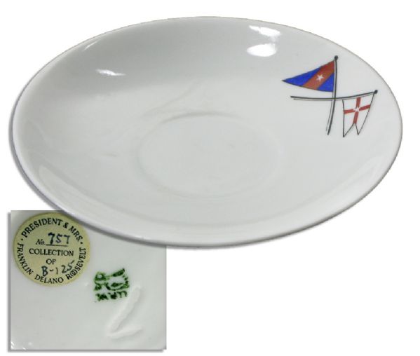 Franklin D. Roosevelt Saucer From His Presidential Yacht