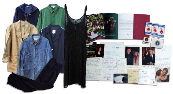 Extraordinary Lot of Items From Monica Lewinsky -- Used by Kenneth Starr in His Case for Impeachment Against Bill Clinton -- Monica ALS: ''...am I good at lying through my teeth or what...''