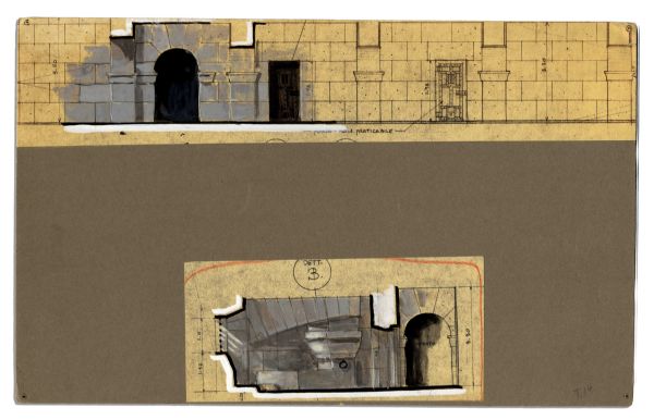 Ben-Hur Original Set Design Artwork -- The Sets Made for the Epic 1959 Film Were The Biggest Ever Created at the Time