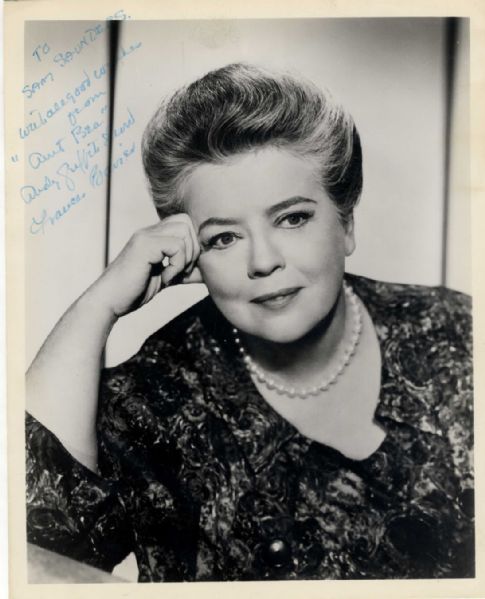 Frances Bavier Signed 8'' x 10'' Glossy Photo as ''Aunt Bee''