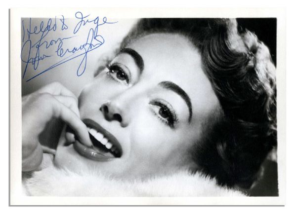 Glamorous Joan Crawford Signed Photo