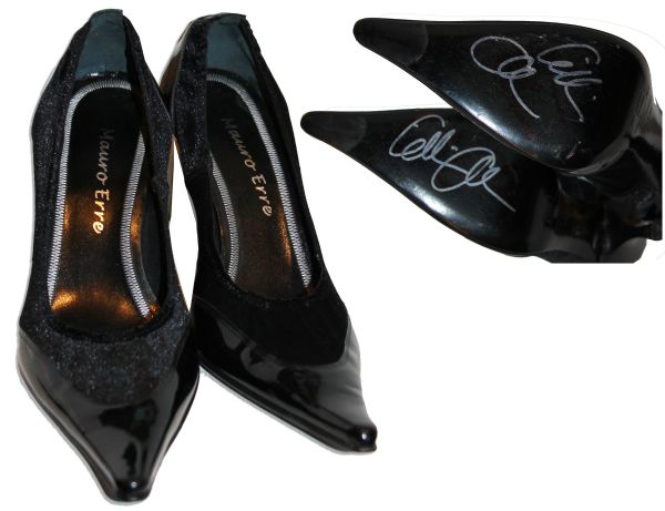 Actress Gillian Anderson Personally Owned & Signed High Heels