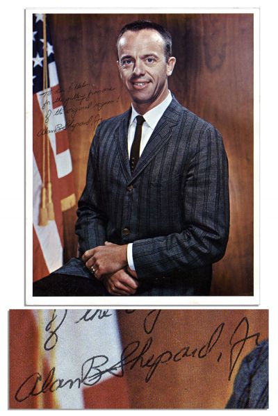 Alan Shepard Signed 8'' x 10'' Photo 