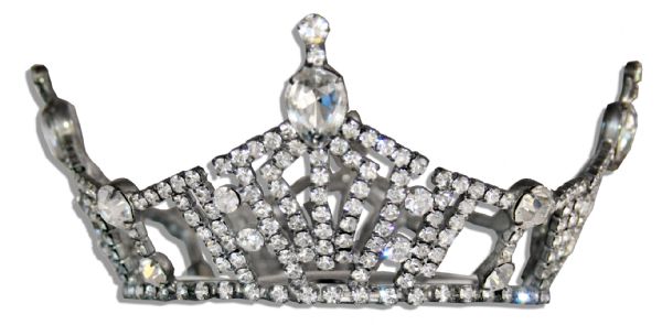 Exquisite Swarovski Crystal-Encrusted Crown Made by the Miss America Crown Maker, Schoppy