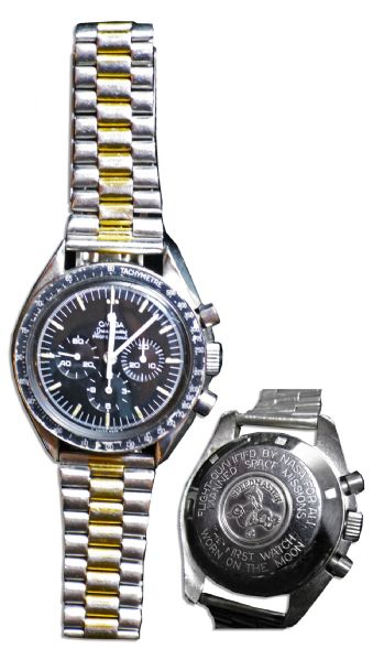 Astronaut Deke Slayton's Wristwatch -- Engraved ''The First Watch Worn on the Moon''