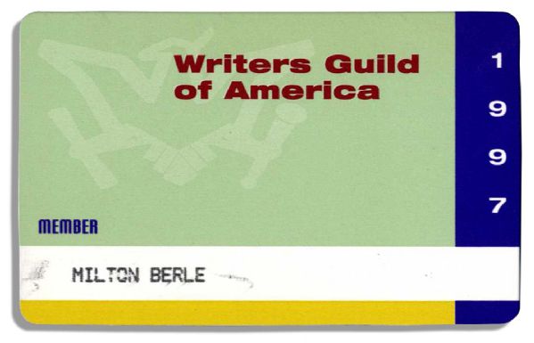Milton Berle's WGA Membership Card