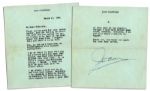 Joan Crawford Typed Letter Signed -- ...I am planning a trip to Europe on business for Pepsi-Cola... -- 1961
