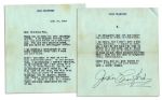 Joan Crawford Typed Letter Signed -- ...I am sorry, but I dont have a fan club, Patricia...Arent you sweet to want me to do more television shows... -- 1960