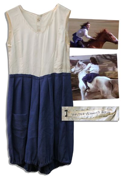 Elizabeth Taylor's Screen-Worn Costume From ''National Velvet'' -- The Beloved Equestrian Film That Launched Taylor's Spectacular Career