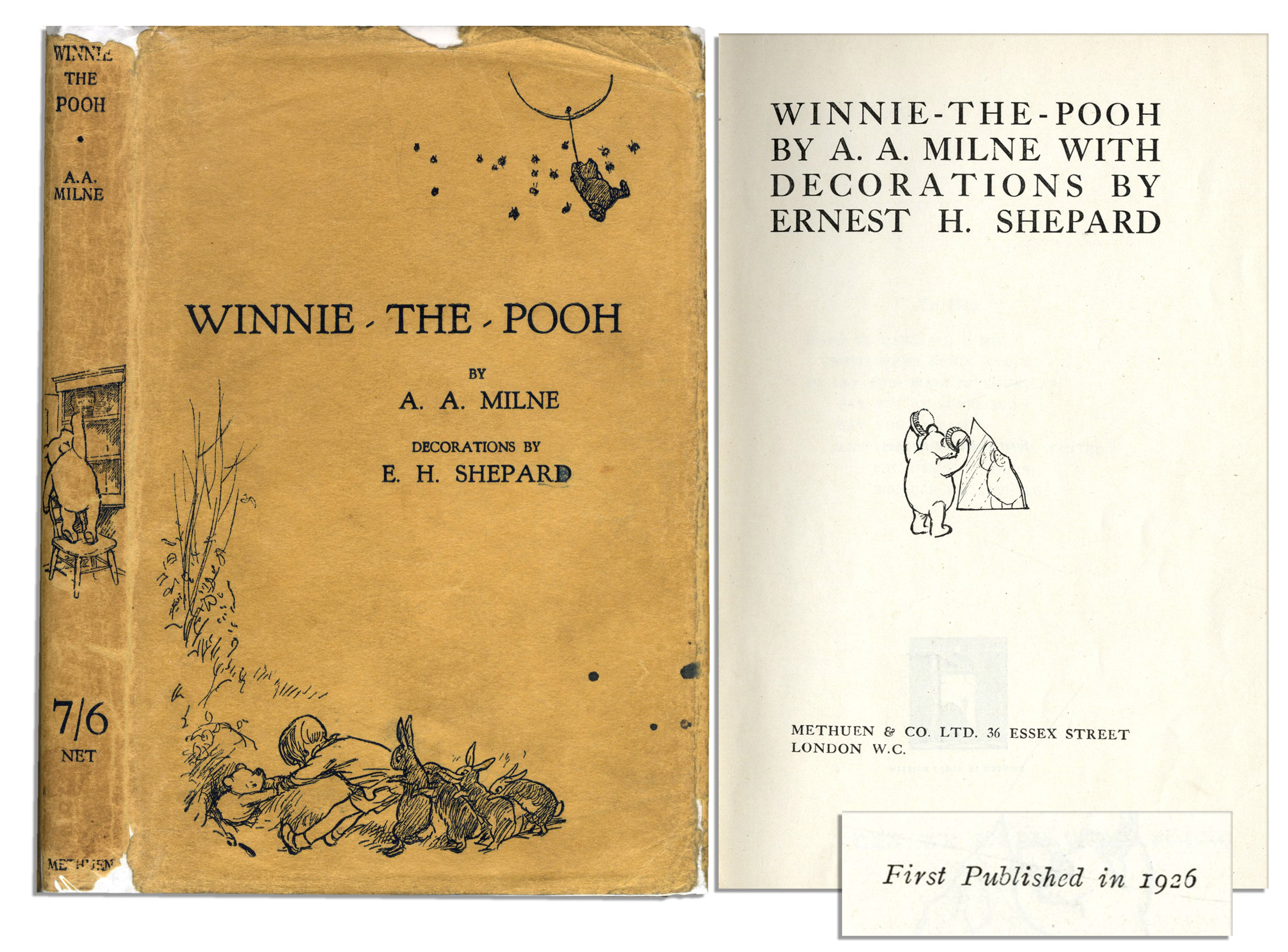 Image result for the book winnie the pooh debut in 1926