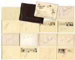 Two 1940s Autograph Books With 35+ Celebrities -- Including Lucille Ball, Desi Arnaz, Roy Rogers, Betty Grable & More