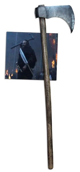 Barbarian Stunt Axe Used Onscreen in the Historic Epic Academy Award-Winning Film ''Gladiator''