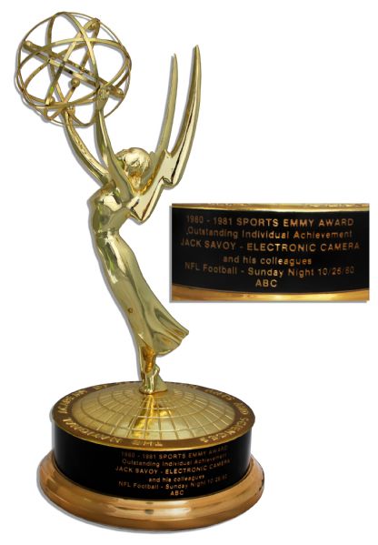Sports Emmy From 1980-1981 for ABC's Coverage of NFL Sunday Night Football