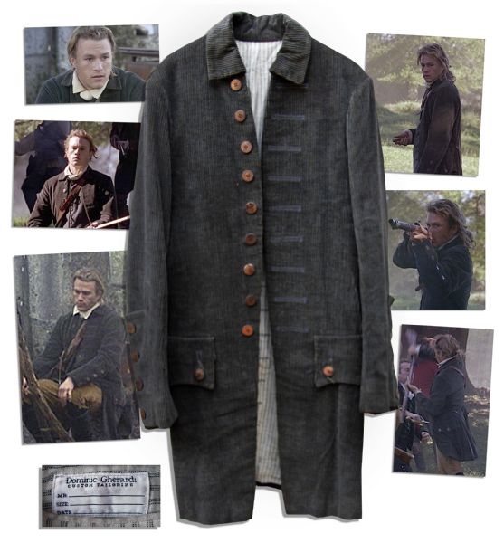 Heath Ledger Screen-Worn Coat From the 2000 Perios Piece Film ''The Patriot''