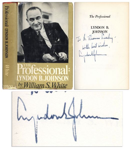 Lyndon B. Johnson Inscribed & Signed ''The Professional''