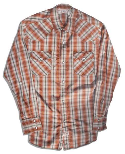 Heath Ledger Plaid Shirt & Undershirt From ''Brokeback Mountain'' -- With a COA From Focus Features