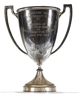 Trophy Awarded to Wilbur Shaw, The Winner of The 100 Mile Race at Northampton Track in 1926