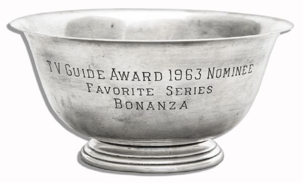 ''Bonanza'' Television Legend Lorne Greene Official 1963 TV Guide Nominee Award From His Personal Estate