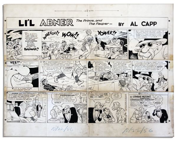 Al Capp ''Li'l Abner'' 1956 Sunday Strip