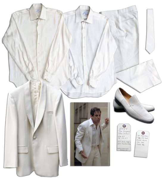 Ben Stiller Cream Suit & Shoes From The Production of ''Envy''