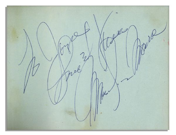 Elvis Presley & Marilyn Monroe Signed Autograph Album Spanning Generations of Hollywood With Lauren Bacall, Irving Berlin, Kevin Spacey, Helen Hunt, Haley Joel Osment