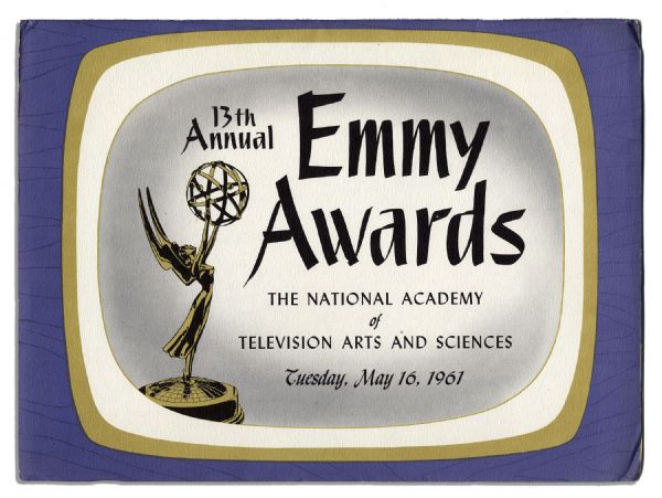 Emmy Awards Program From The 13th Annual Ceremony, Held in New York in 1961