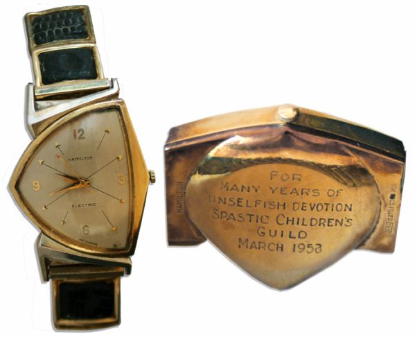 Moe Howard Personally Owned Timepiece With Custom Inscription