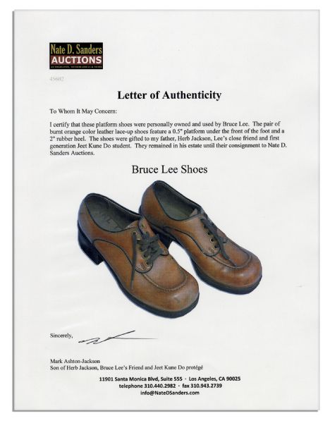 Bruce Lee's Personally Owned & Worn Platform Shoes