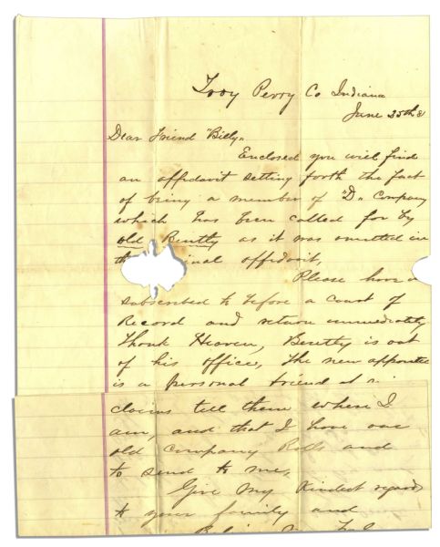 Archive of Civil War Letters by Corp. William H. Clayton of the 80th Illinois Infantry -- ''...routed them completely killing ten & wounding about 30...''