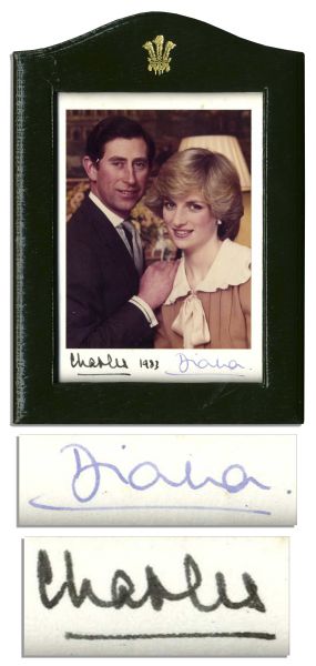 Princess Diana & Prince Charles Signed 1983 Photo -- Just Two Years After the Royal Couple Wed