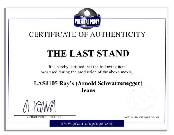 Arnold Schwarzenegger Jeans From ''The Last Stand''