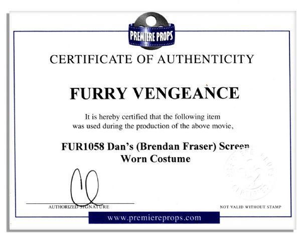 Brendan Fraser Screen-Worn Shirts From 2010 Family Film ''Furry Vengeance'' -- Custom T-Shirt Printed For Production