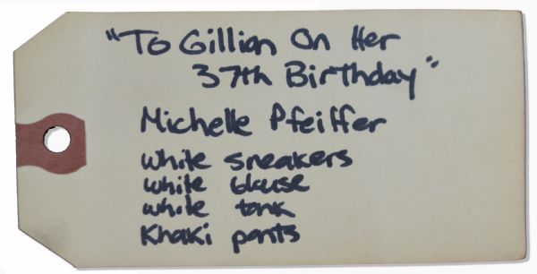 Michelle Pfeiffer Wardrobe From ''To Gillian on Her 37th Birthday''