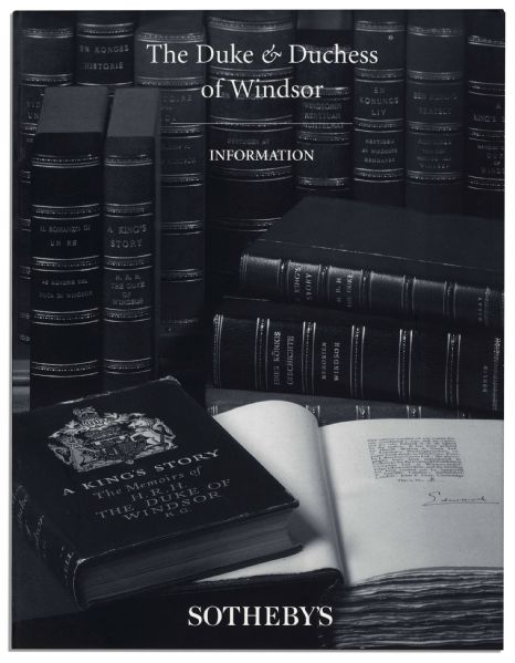 Elegant Boxed Set of Sotheby's Catalogs From The 1997 Duke & Duchess of Windsor Auction