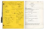 Hand-Notated 1966 Vintage Script For The Man From U.N.C.L.E.