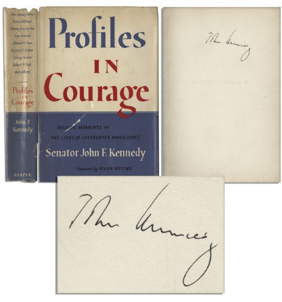 John F. Kennedy Signed ''Profiles in Courage'' -- With Dustjacket & PSA/DNA COA