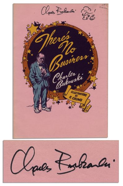 ''There's No Business'' Short Story by Charles Bukowski Signed -- First Edition