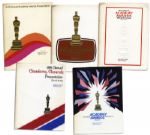 Academy Awards Program Collection -- Five Programs Spanning 1972-1976