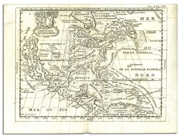 Interesting Pair of Maps of the Americas From 1690 -- Map of North America Shows California as an Island & Map of South America Shows Distorted Proportions