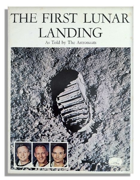 Apollo 11 Crew Signed Booklet First Lunar Landing as Told by The Astronauts -- Signed by Neil Armstrong, Buzz Aldrin & Michael Collins