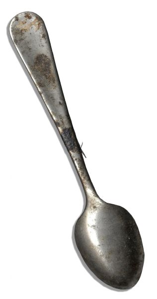 Battleship Arizona Galley Spoon -- Recovered From the Ship That Sunk During the Attack on Pearl Harbor