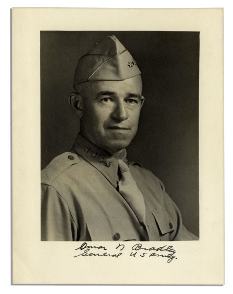 General Omar Bradley Photo Signed 