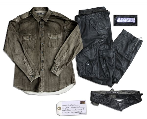 John Malkovich Screen Worn Hero Wardrobe From ''Red 2'' -- Ralph Lauren Pieces From The Electrical Substation Segment