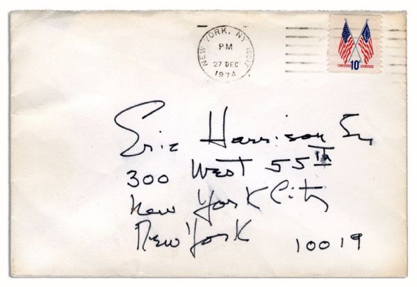 Katharine Hepburn Autograph Letter Signed From Christmas of 1974 -- ''...We grabbed your present - tore it open - cut into it - ate some chocolate & took it with us to Maine...''