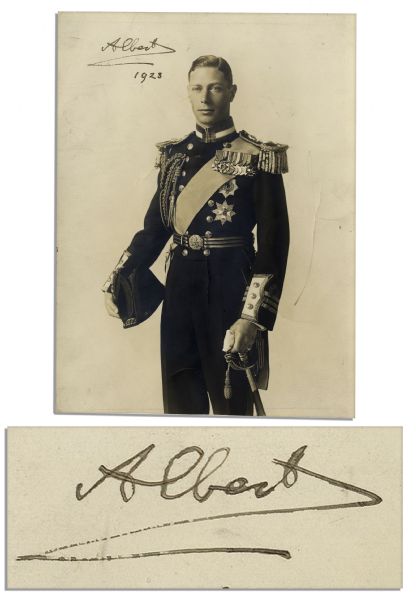 Dashing & Early King George VI Signed Photo
