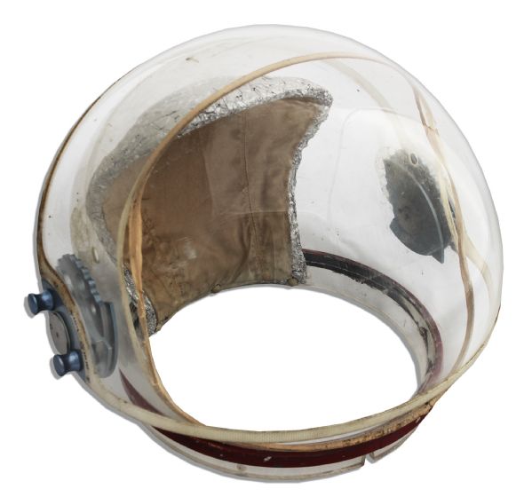 Impressive NASA Prototype Helmet Stowage Bag (HSB) & LEVA Helmet -- Accompanied by NASA Spacecraft Parts Tag & Signed Paperwork From NASA Spacesuit Contractor ILC Industries